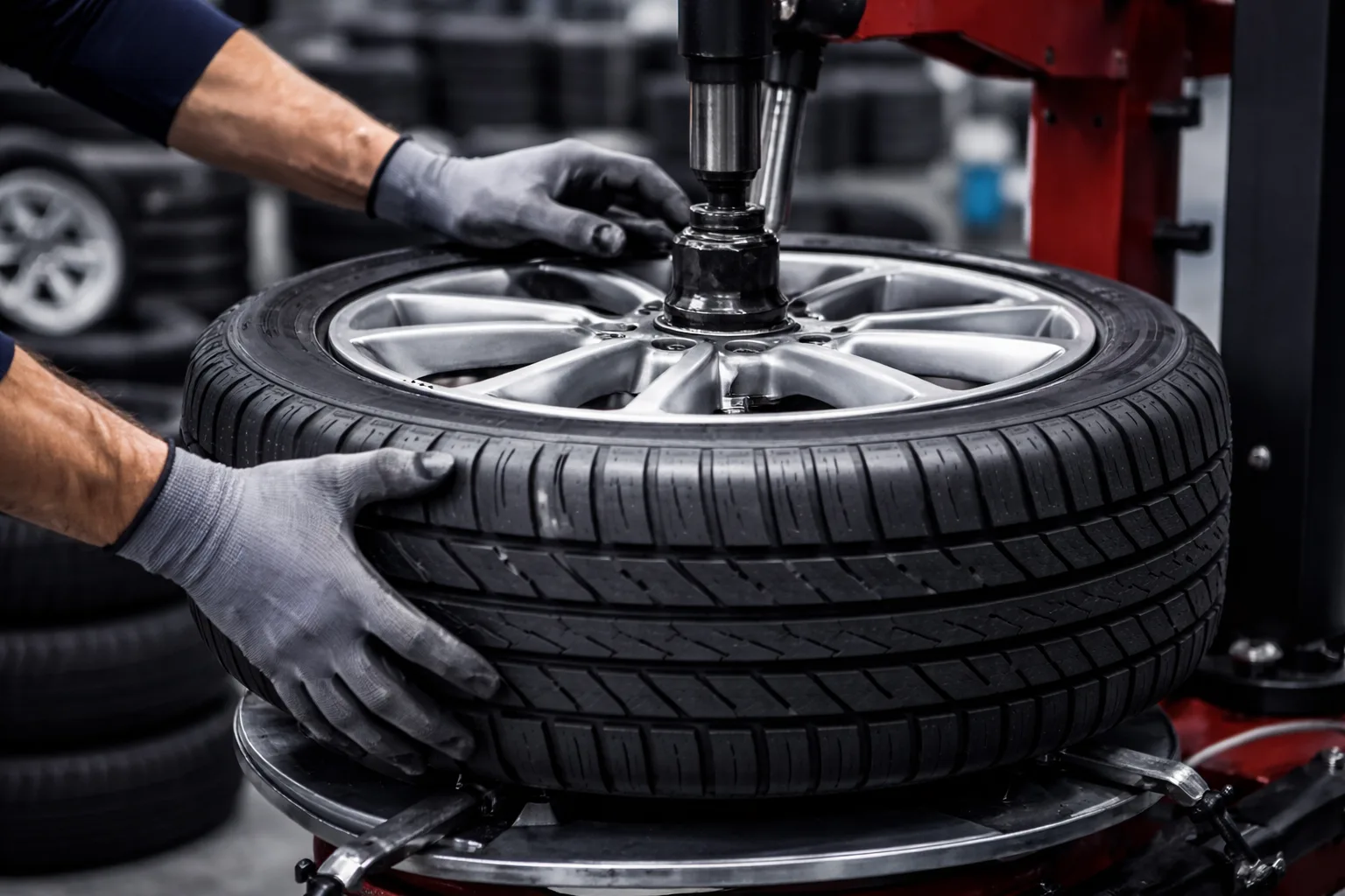 Serviço de pneus automotivos