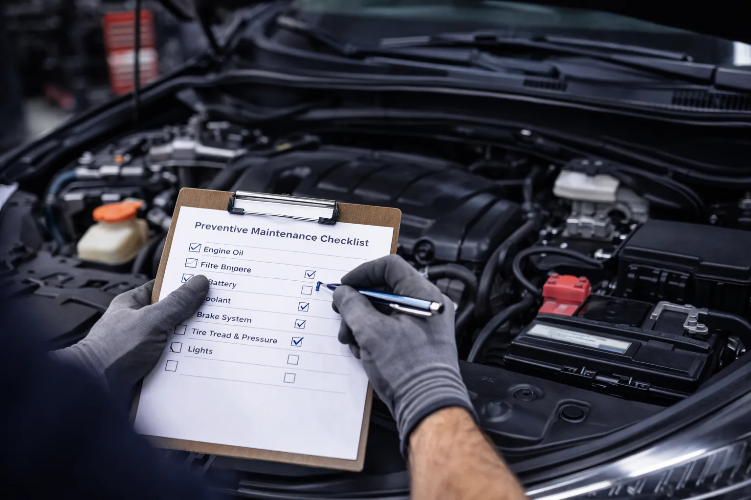 Revisão preventiva automotiva